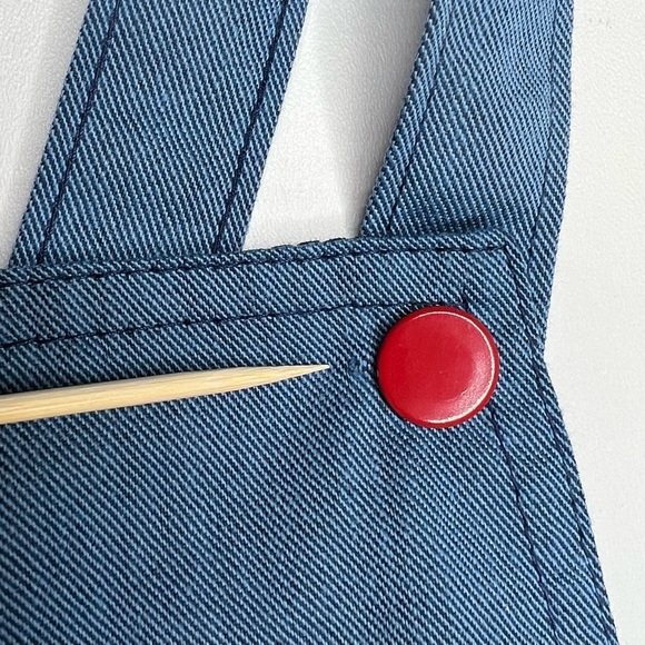 Carters Vintage Bib Overalls Blue Rodeo Bear Infant Toddler 80s 90s 24 Mos NWT - Picture 10 of 10